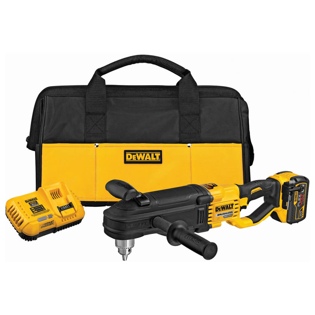 DEWALT DCD470X1, 60V MAX FLEXVOLT In-Line Stud & Joist Drill w/E-Clutch Kit (1 Battery)