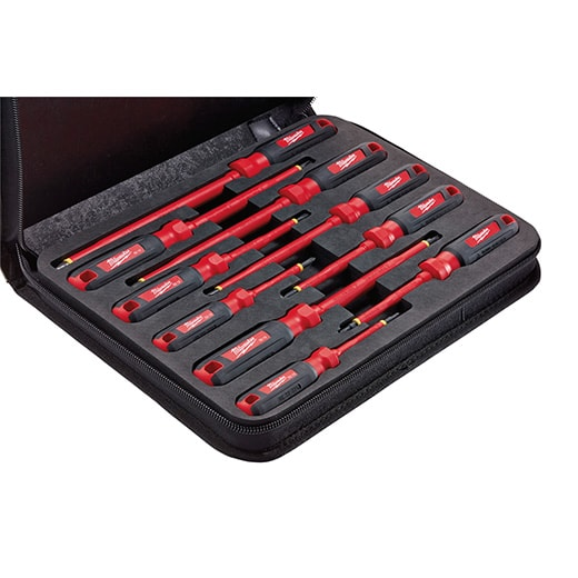 Milwaukee 48-22-2210, 10 pc 1000V Insulated Screwdriver Set w/EVA Foam Case