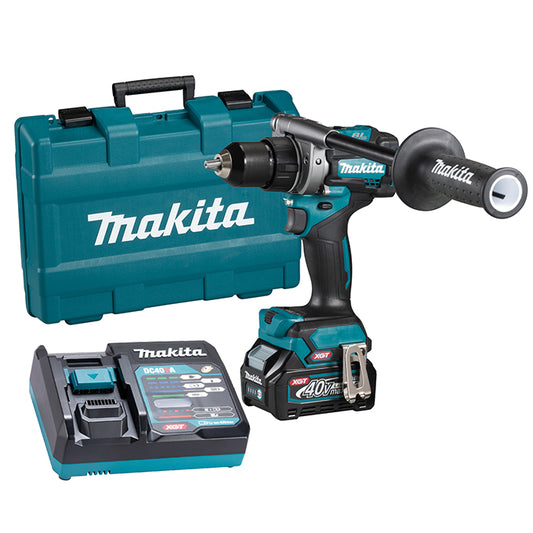 Makita HP001GM102, XGT 40V (4.0 Ah) MAX Li-Ion Brushless 1/2” Hammer Drill / Driver Kit