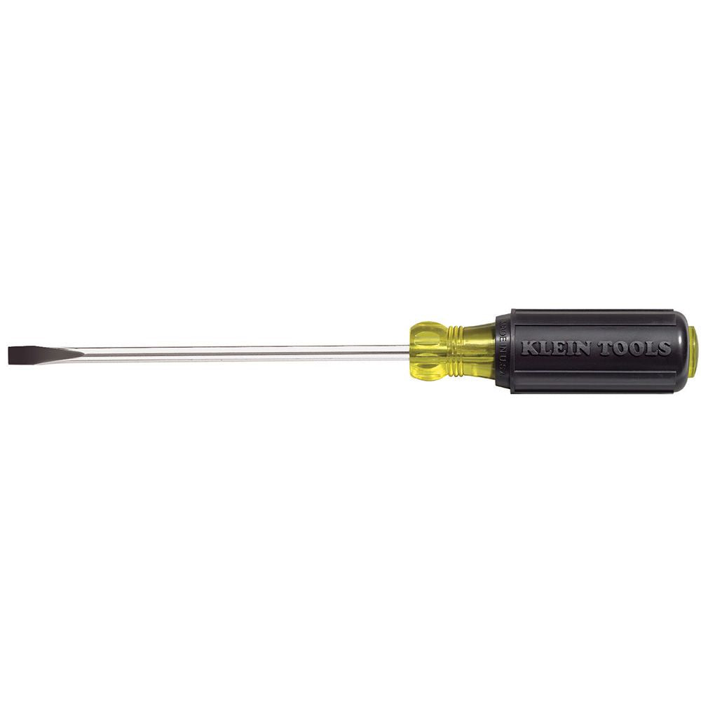 Klein Tools 605-6, 1/4-Inch Cabinet Tip Screwdriver, Heavy Duty, 6-Inch