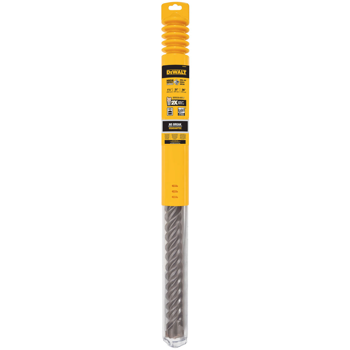 DEWALT DW5854, 1-1/8'' x 31'' x 36'' SDS Max High Impact Carbide 4-Cutter Drill Bits (sold/ea)