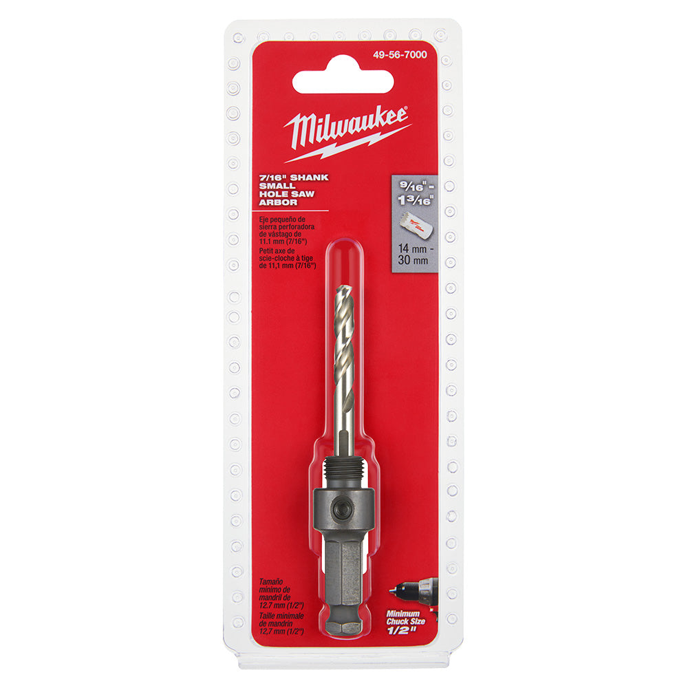 Milwaukee 49-56-7040, Large Thread Arbor, 3/8" Shank