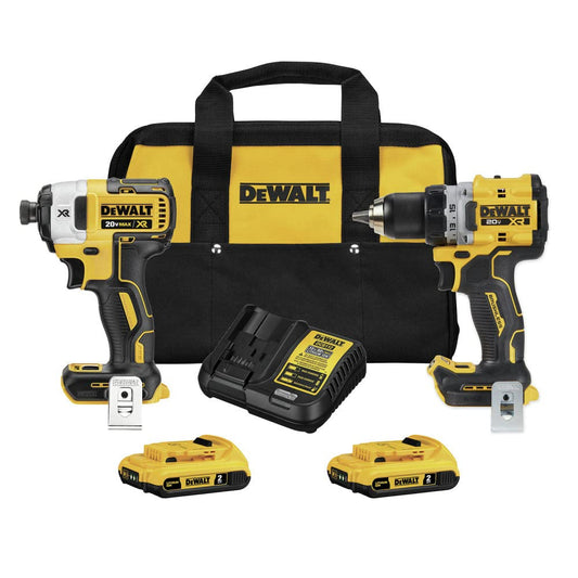 DEWALT DCK248D2, 20V MAX* XR Cordless Drill and Impact Driver Kit, Power Tool Combo Kit