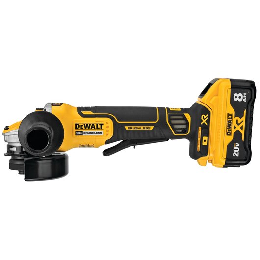 DEWALT DCG415W1, 20V MAX 4-1/2'' - 5'' Angle Grinder Kit w/Power Detect (8.0AH)