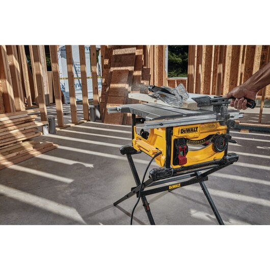 DEWALT DWE7485WS, 8-1/4'' Compact Jobsite Table Saw w/Stand