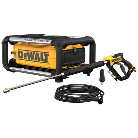 DEWALT DWPW2100, 2,100 MAX psi* 1.2 gpm** 13 Amp Electric Jobsite Cold Water Pressure Washer