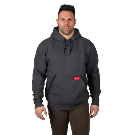 Milwaukee 350G-L, HD PULLOVER HOODIE - GRAY L (Discontinued)