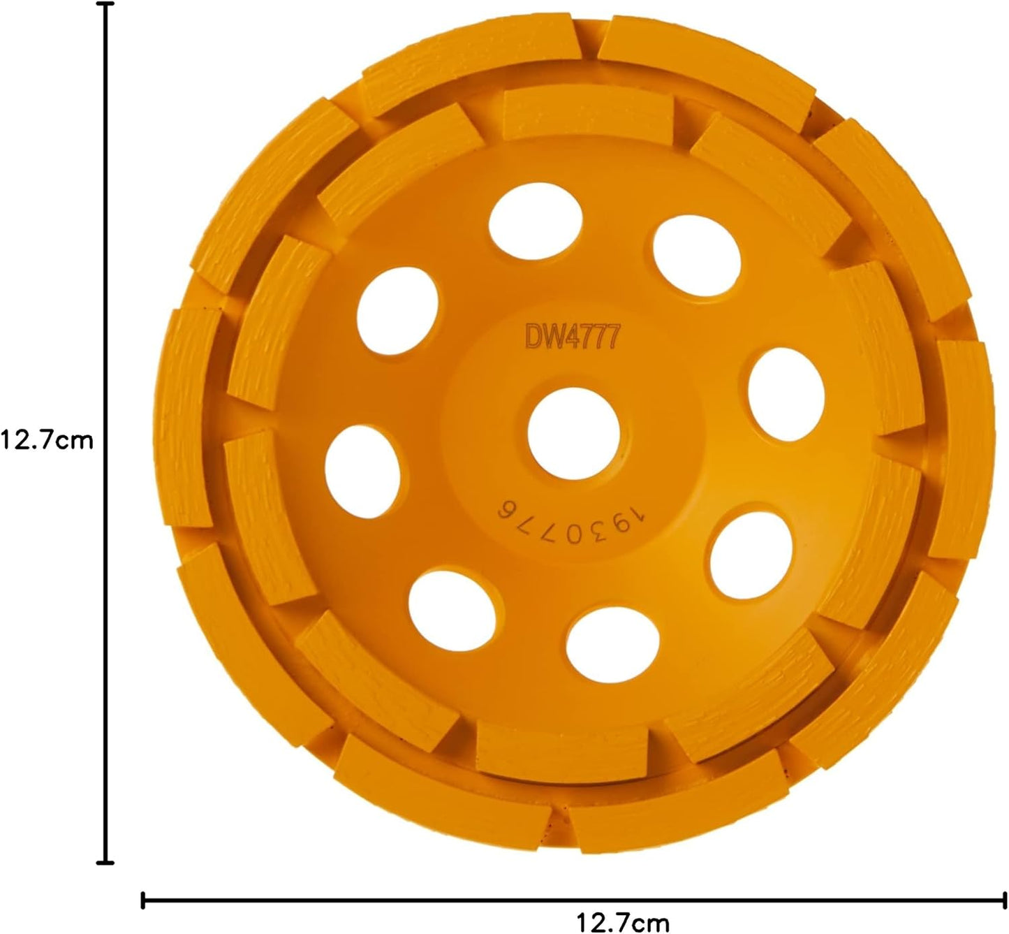 DEWALT DW4777, 5" XP Double Row Diamond Cup Wheel