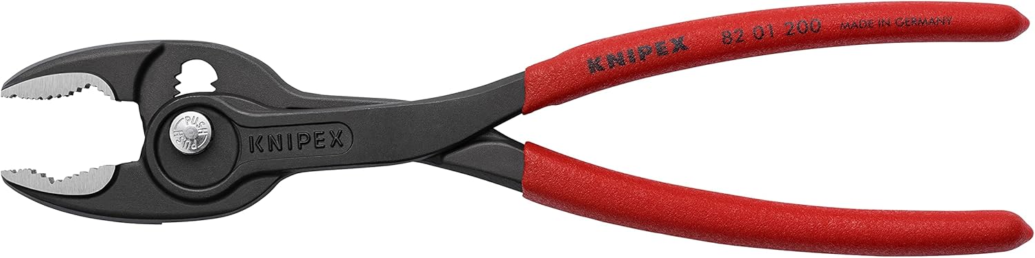 Knipex 82 01 200 SBA, 8" Twin Grip Slip Joint Pliers