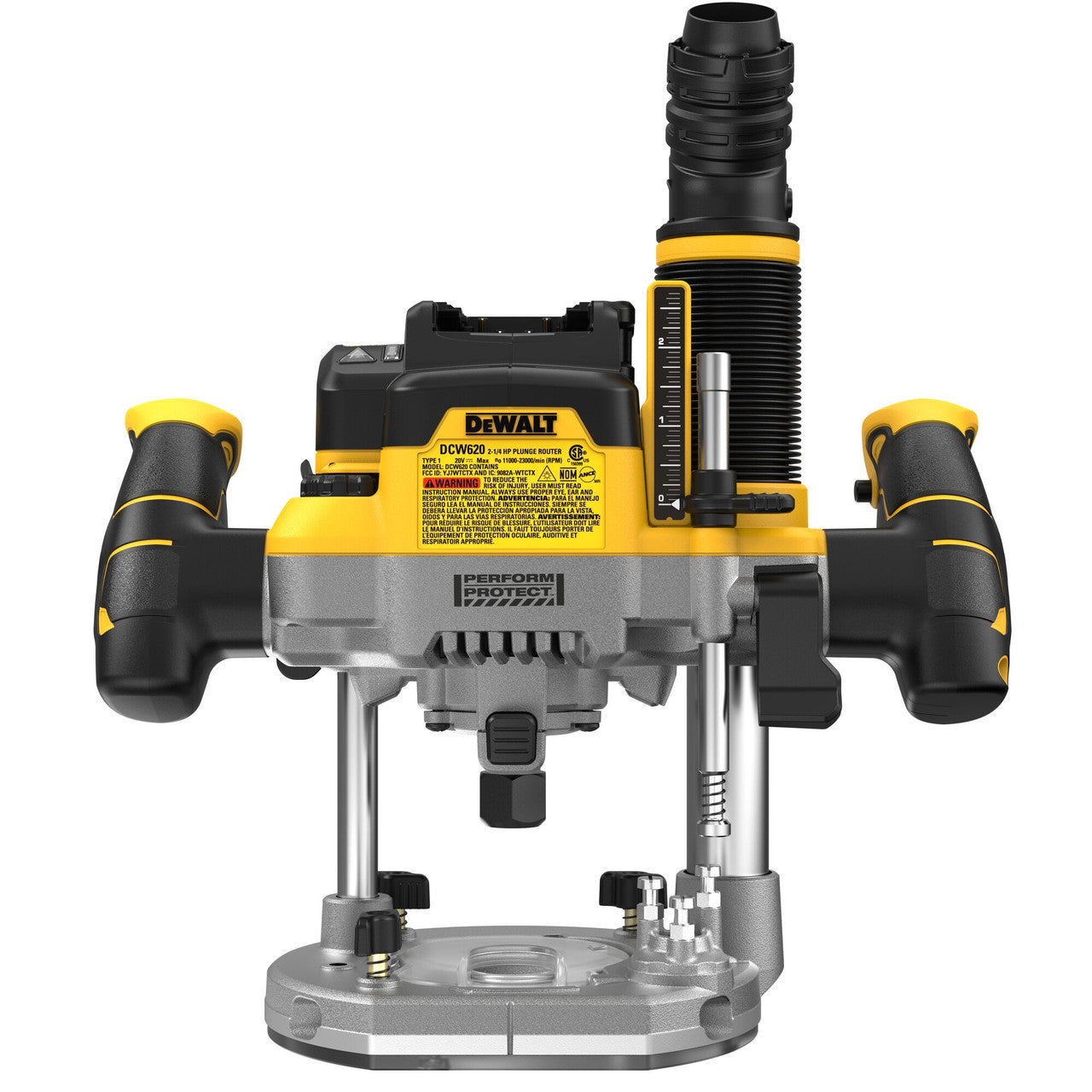 DEWALT DCW620B, 20V MAX XR 2-1/4in Peak HP Plunge Router (Bare Tool)