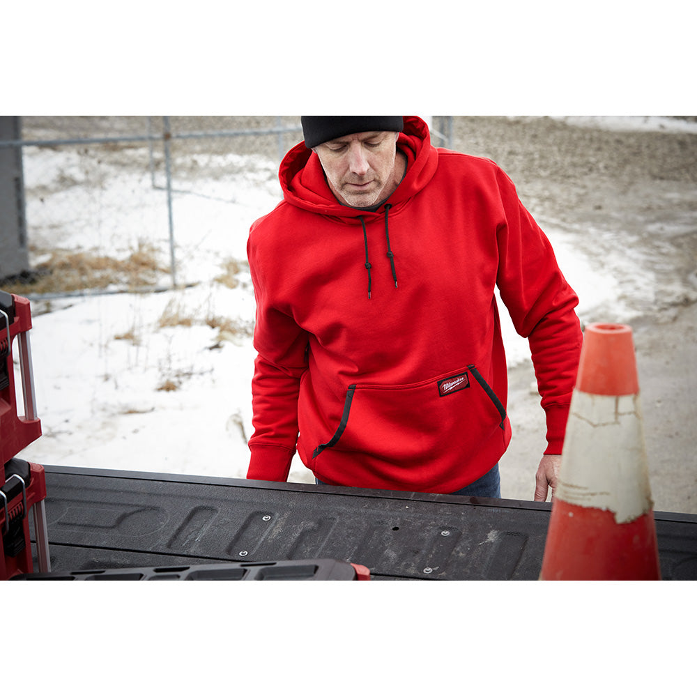 Milwaukee 350R-XL, HD PULLOVER HOODIE - RED XL (Discontinued)