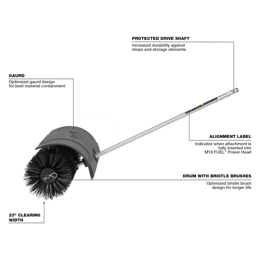 Milwaukee 49-16-2741,  M18 FUEL QUIK-LOK™ Bristle Brush Attachment