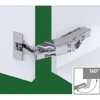 Grass F045138500, 160° TIOMOS Overlay Self Close Hinge