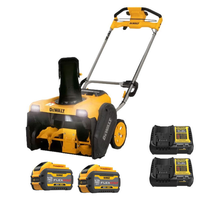 DEWALT DCSNP2142Y2-CA, 21" 60V Brushless Single-Stage Snow Thrower