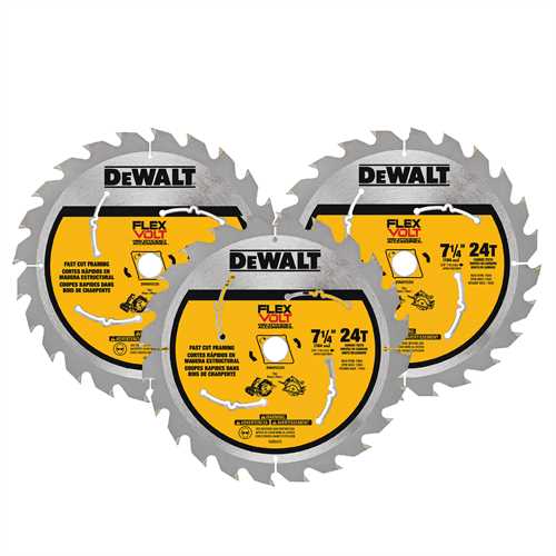 DEWALT DWAFV37243, 7-1/4'' Circular Saw Blade (3/pkg)