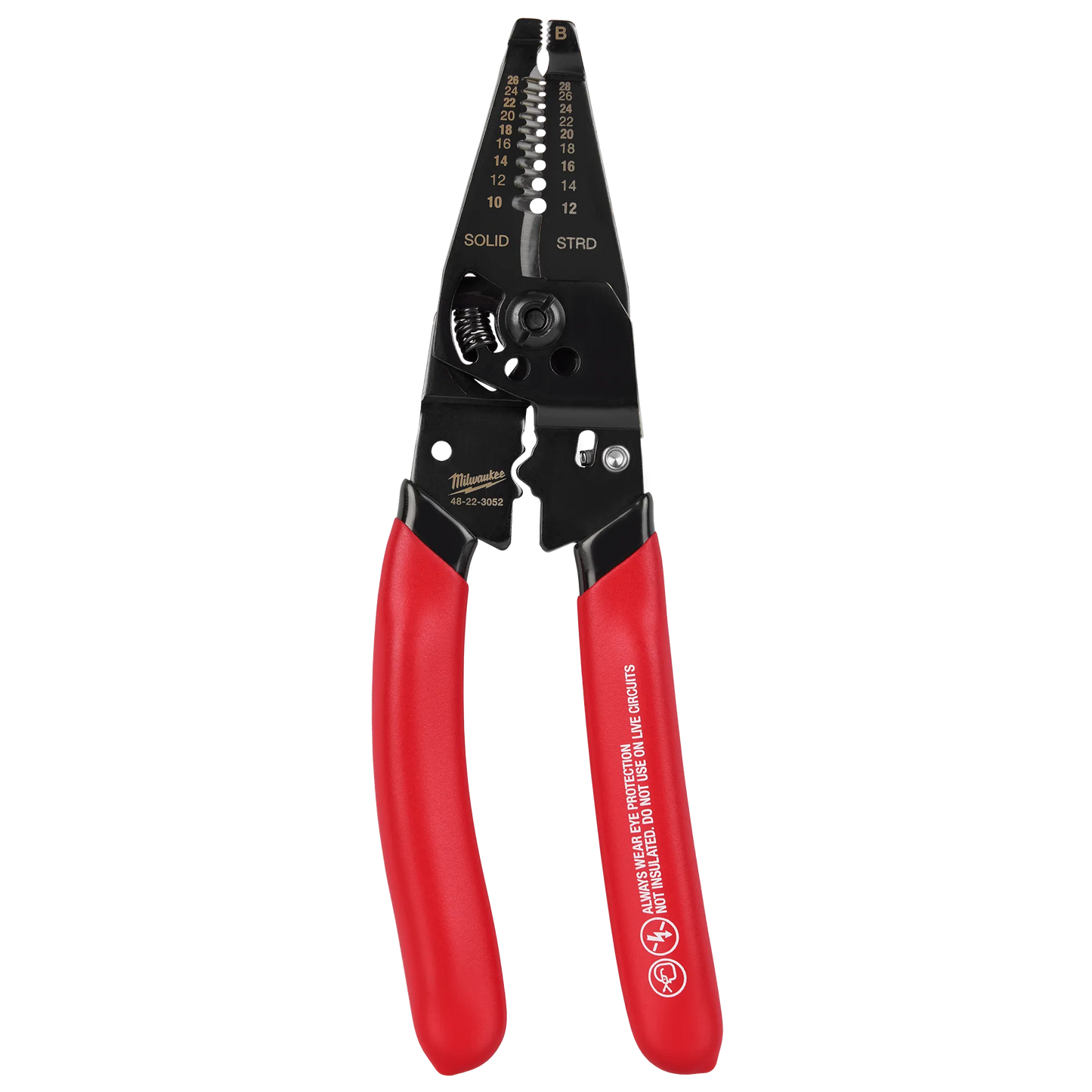 Milwaukee 48-22-3052, 10-28 AWG Multi-Purpose Dipped Grip Wire Stripper & Cutter w/ Reinforced Head