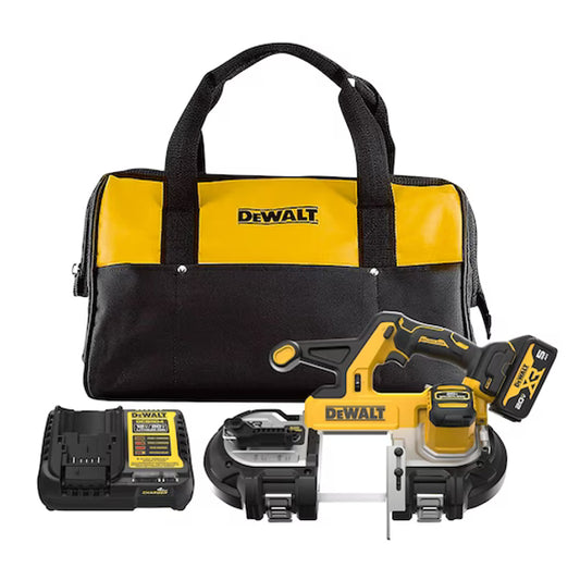 DEWALT DCS378P1, 20V MAX 3-1/4in Mid-Size Bandsaw 5.0Ah Kit