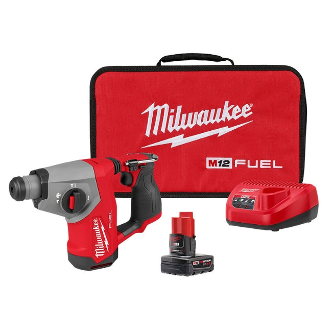 Milwaukee 2508-21XC, M12 FUEL™ 5/8” SDS Plus Rotary Hammer Kit