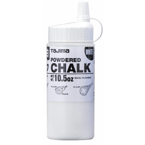 Tajima PLC2-W300, Micro Chalk, ultra-fine chalk, white, easy-fill nozzle, 300g / 10.5 oz.