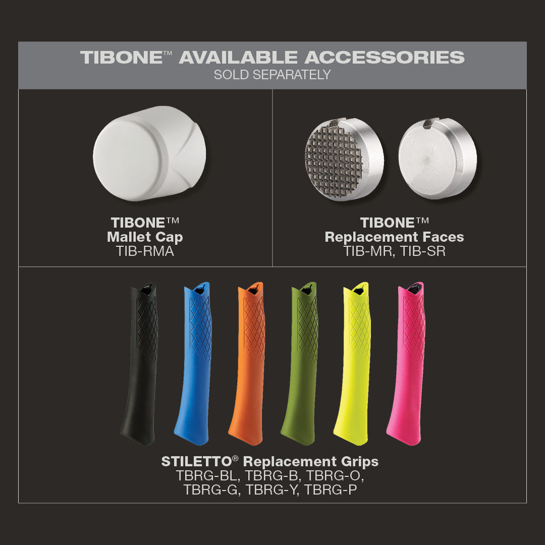 Stiletto TIB-MR, STILETTO® TIBONE™ Milled Steel Replacement Face