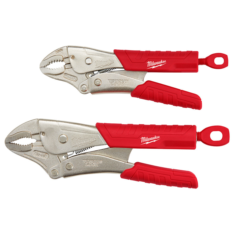 Milwaukee 48-22-3402, 2PC TORQUE LOCK Curved Jaw Locking Pliers Set