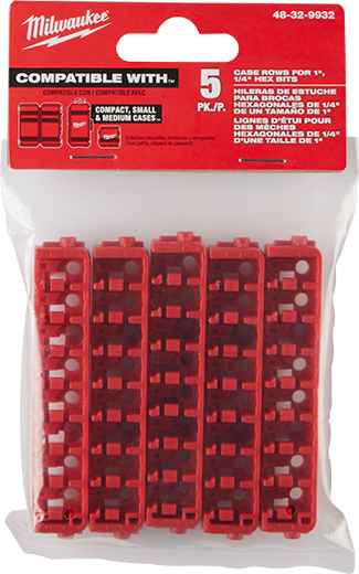 Milwaukee 48-32-9932, Small & Medium Case Rows for Insert Bit Accessories 5PK
