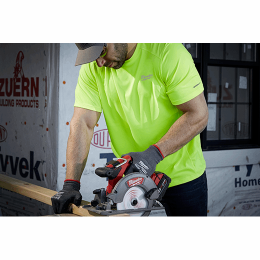 Milwaukee 414R-L, WORKSKIN LIGHT SS SHIRT - RED L