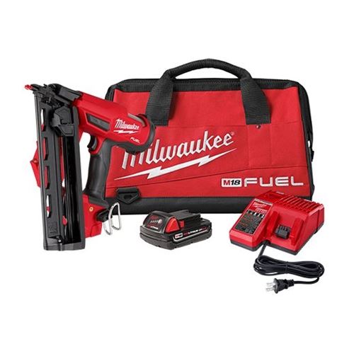 Milwaukee 2841-21CT, M18 FUEL 16 Gauge Angled Finish Nailer Kit