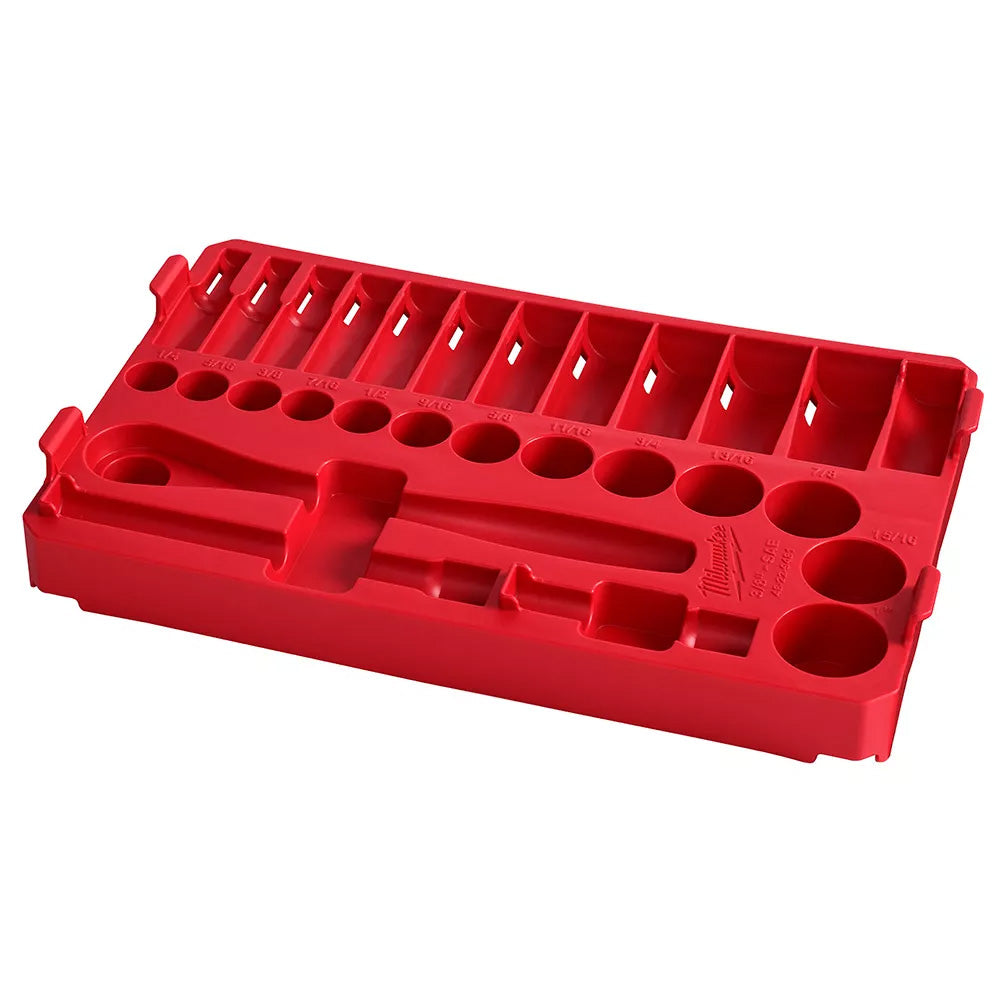 Milwaukee 48-22-9481T, Replacement Tray for 3/8” 28pc Ratchet and Socket Set in PACKOUT (SAE)
