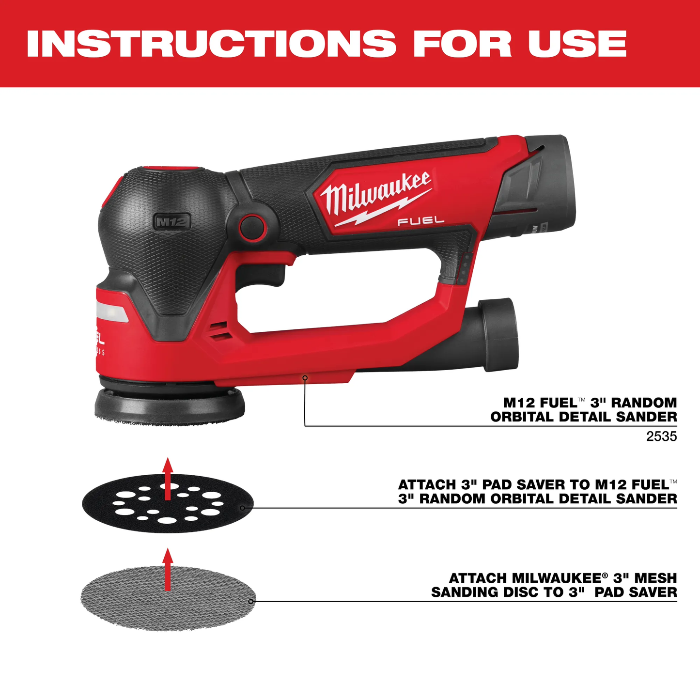 Milwaukee 48-80-6401, 3" Pad Saver