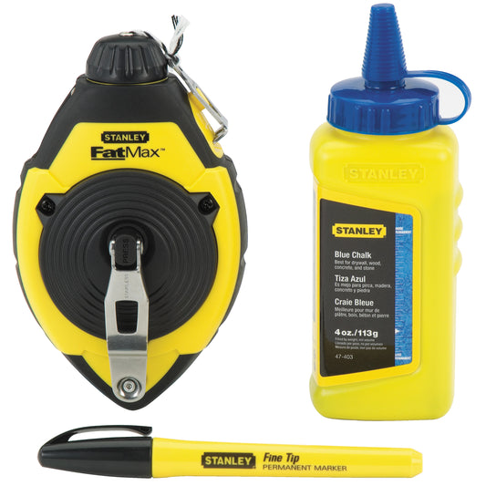 Stanley 47-681L, FATMAX 100' Chalk Line Set