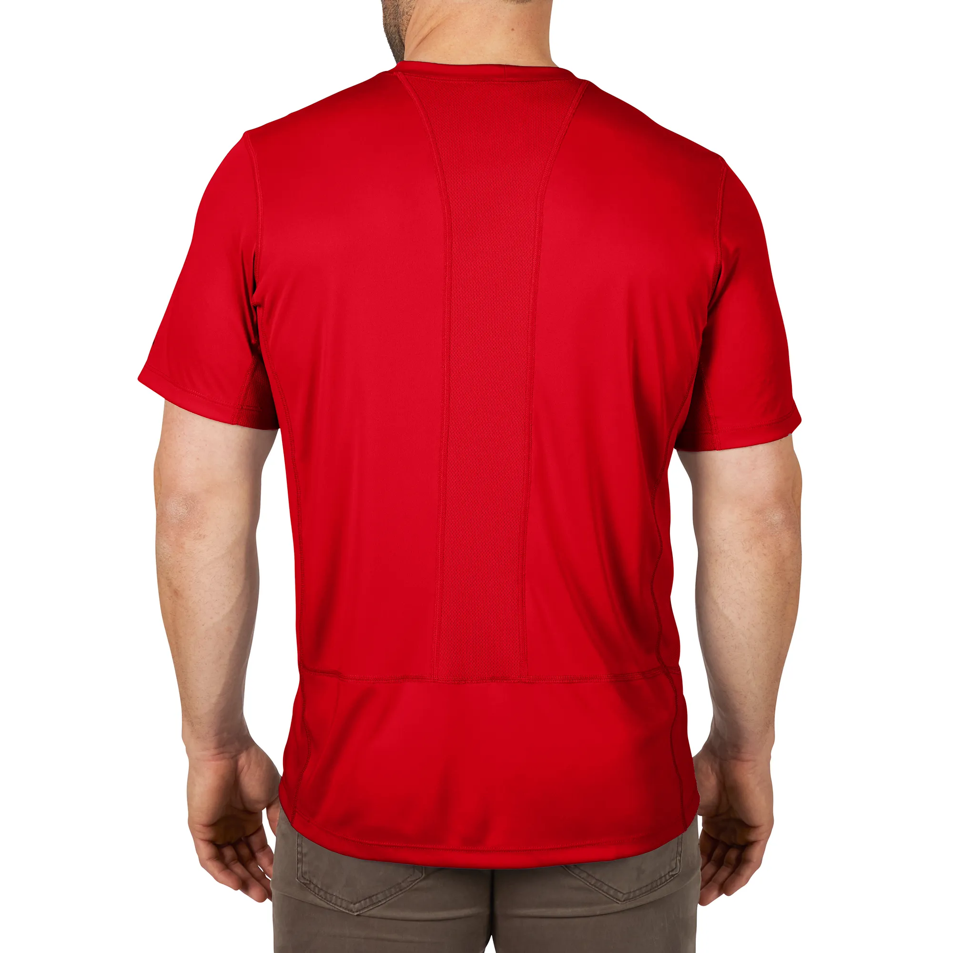 Milwaukee 414R-L, WORKSKIN LIGHT SS SHIRT - RED L