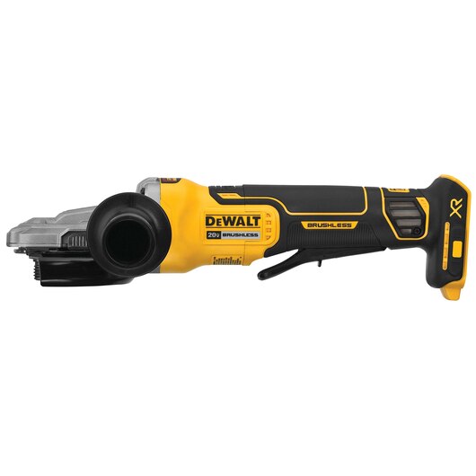 DEWALT DCG413FB, 5 in. 20V MAX XR Flathead Paddle Switch Small Angle Grinder with Kickback Brake (Tool Only)