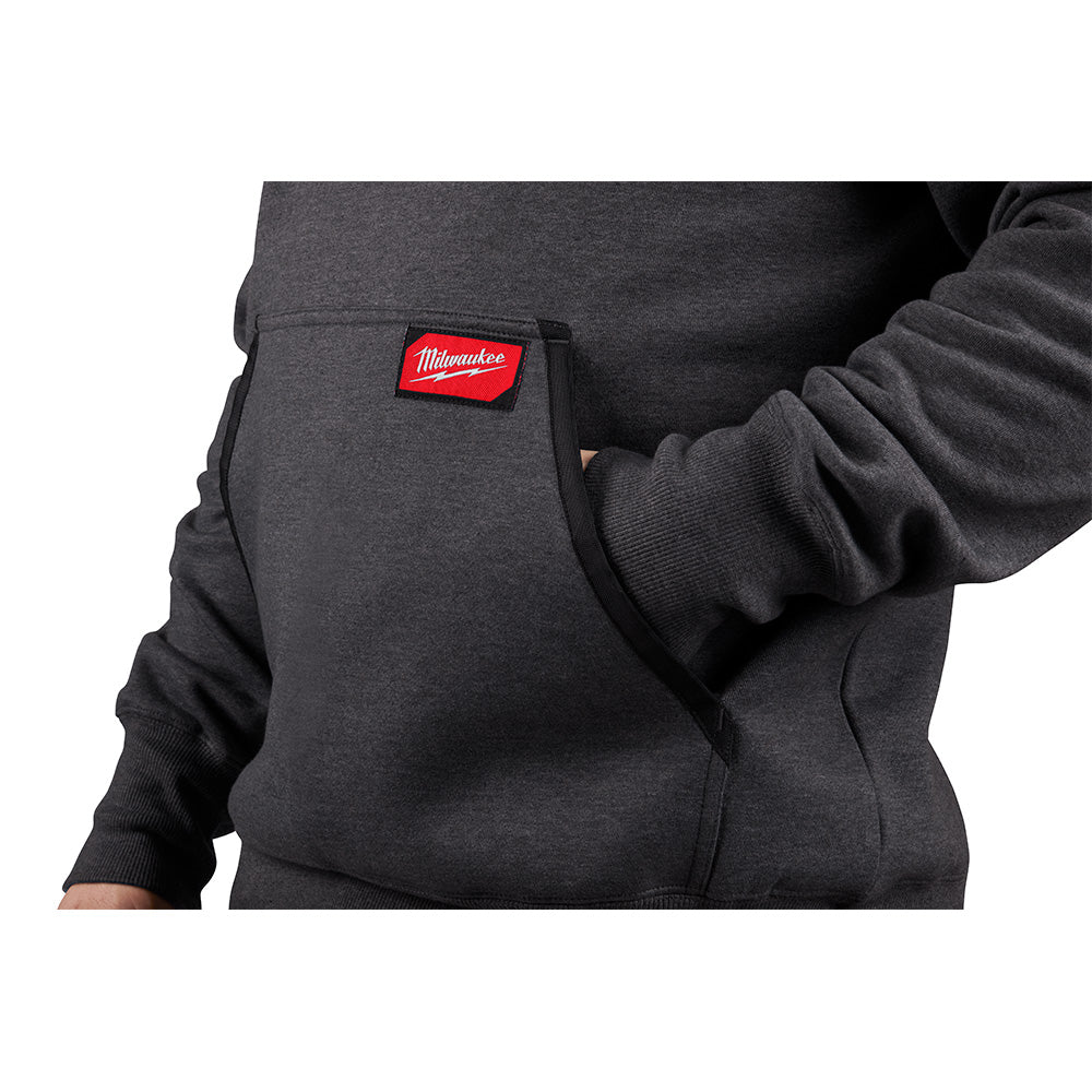 Milwaukee 350G-XL, HD PULLOVER HOODIE - GRAY XL (Discontinued)