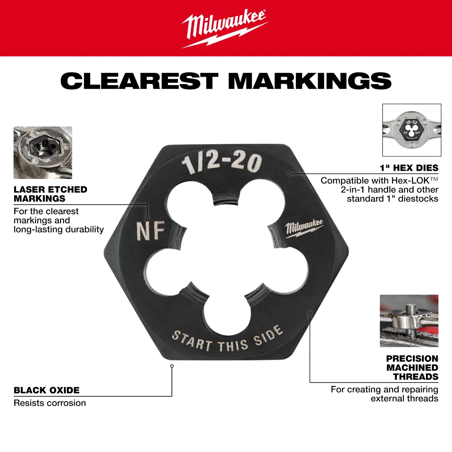 Milwaukee 49-22-5601, Metric Tap and Die Set 17-Piece