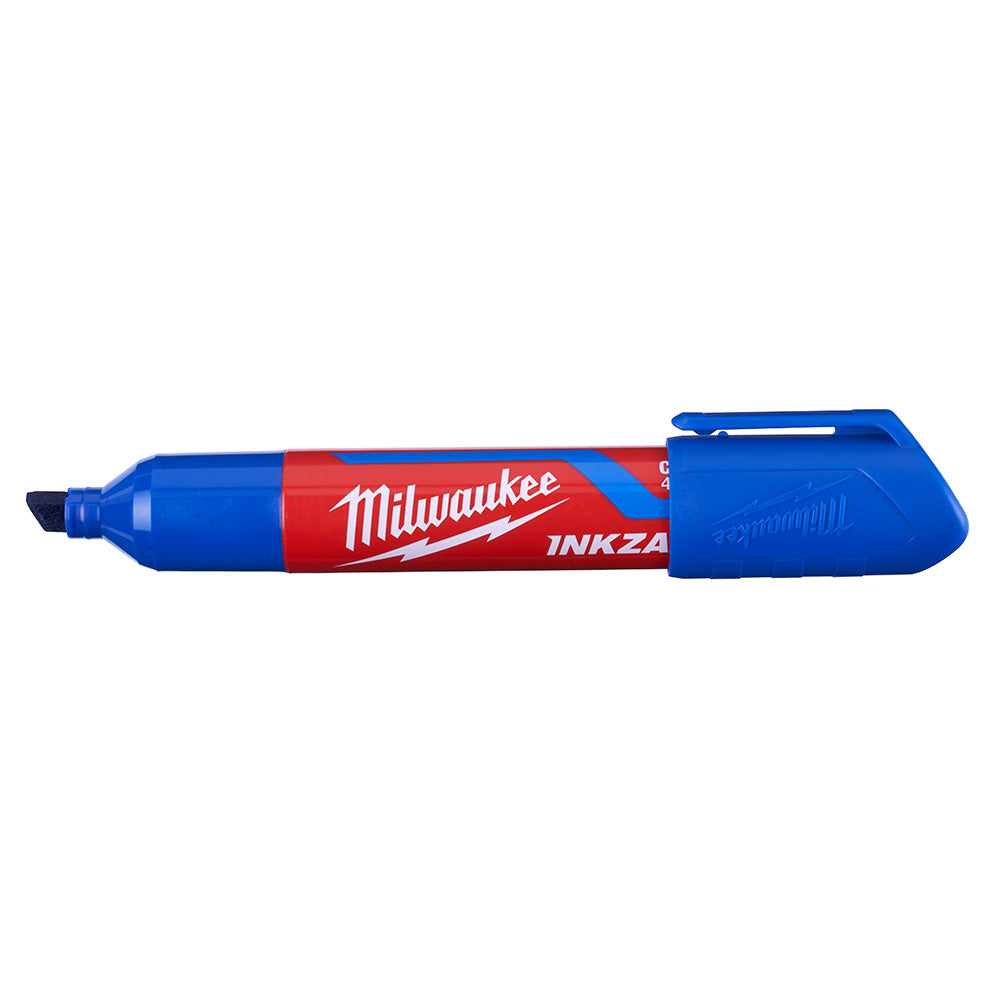 Milwaukee 48-22-3267, INKZALL Extra Large Chisel Tip Blue Marker