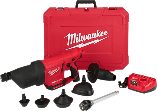 Milwaukee 2572B-21, M12 AIRSNAKE Drain Cleaning Air Gun Kit