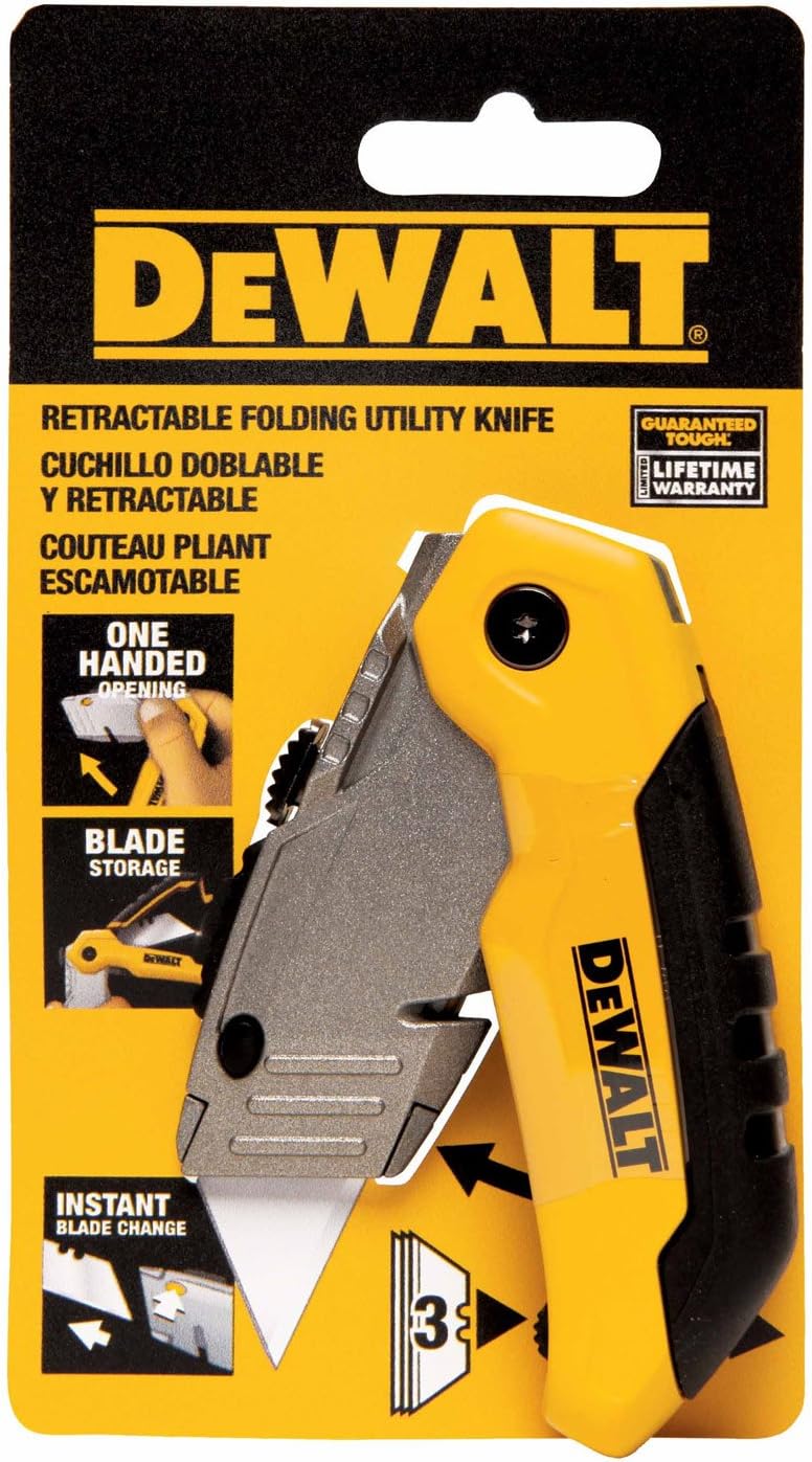 DEWALT DWHT10035L, Folding Retractable Utility Knife