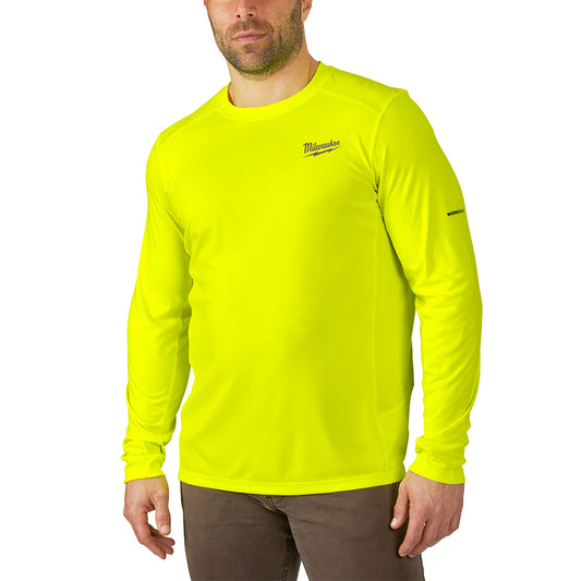 Milwaukee 415HV-L, WORKSKIN LIGHT LS SHIRT - HI-VIS L