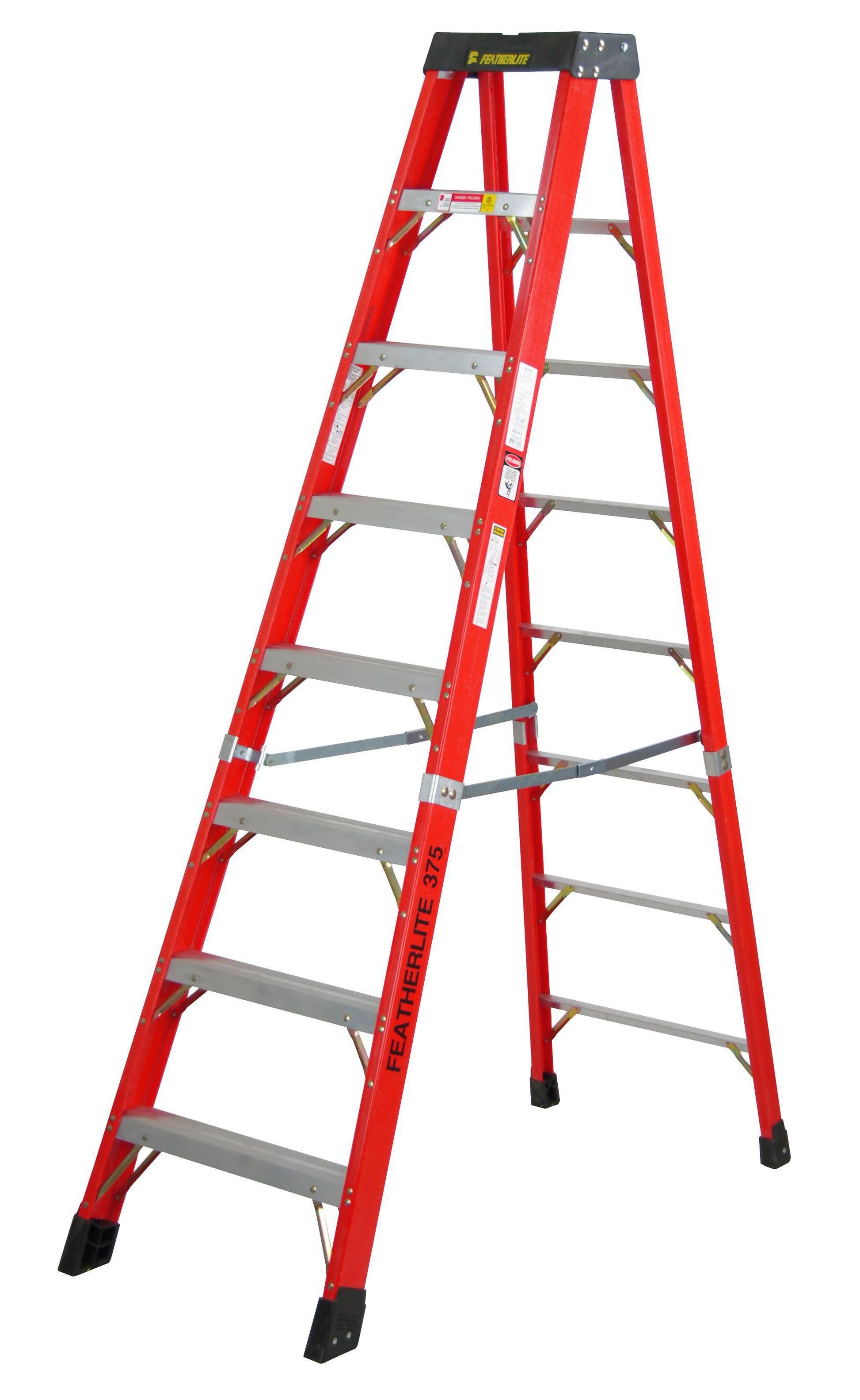 Featherlite 6608-AA, 8′ SUPER-HEAVY DUTY FIBERGLASS STEPLADDER DOUBLE ENTRY (IN-STORE PICKUP ONLY)