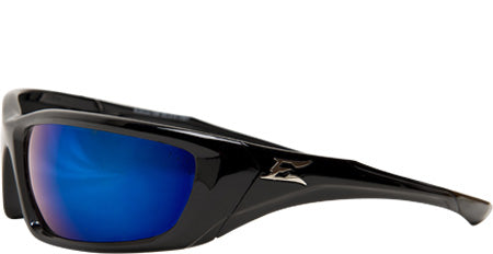 Edge Eyewear TXRAP418, Robson, Black Frame/Aqua Precision Blue Mirror Lens (Polarized)