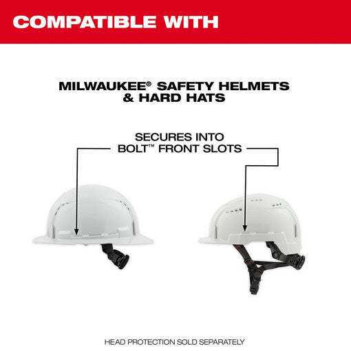 Milwaukee 48-73-1425, BOLT™ Full Face Shield - Gray Dual Coat Lens (Compatible with Milwaukee® Safety Helmets & Hard Hats)