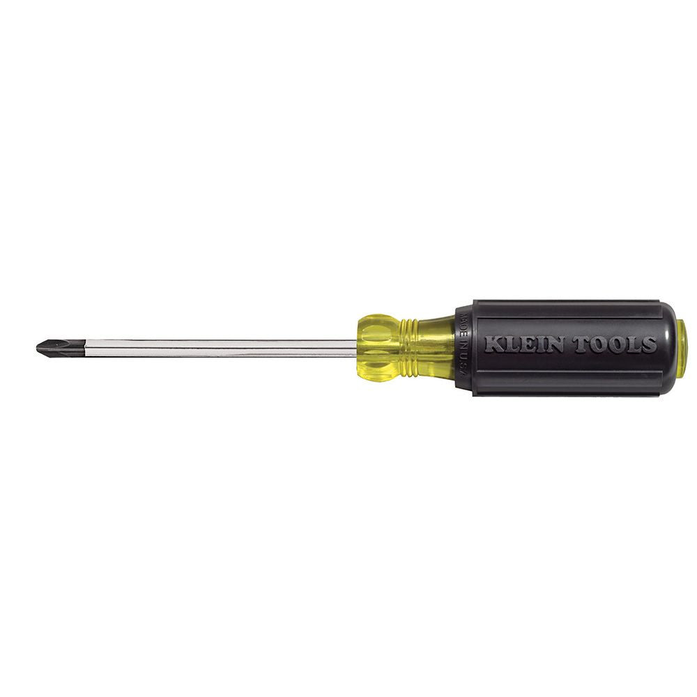 Klein Tools 603-4, #2 Phillips Screwdriver 4" Round Shank