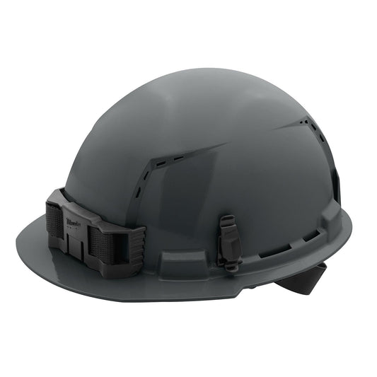 Milwaukee 48-73-1214, BOLT Gray Type 1 Class C Front Brim Vented Hard Hat with 4 Point Ratcheting Suspension