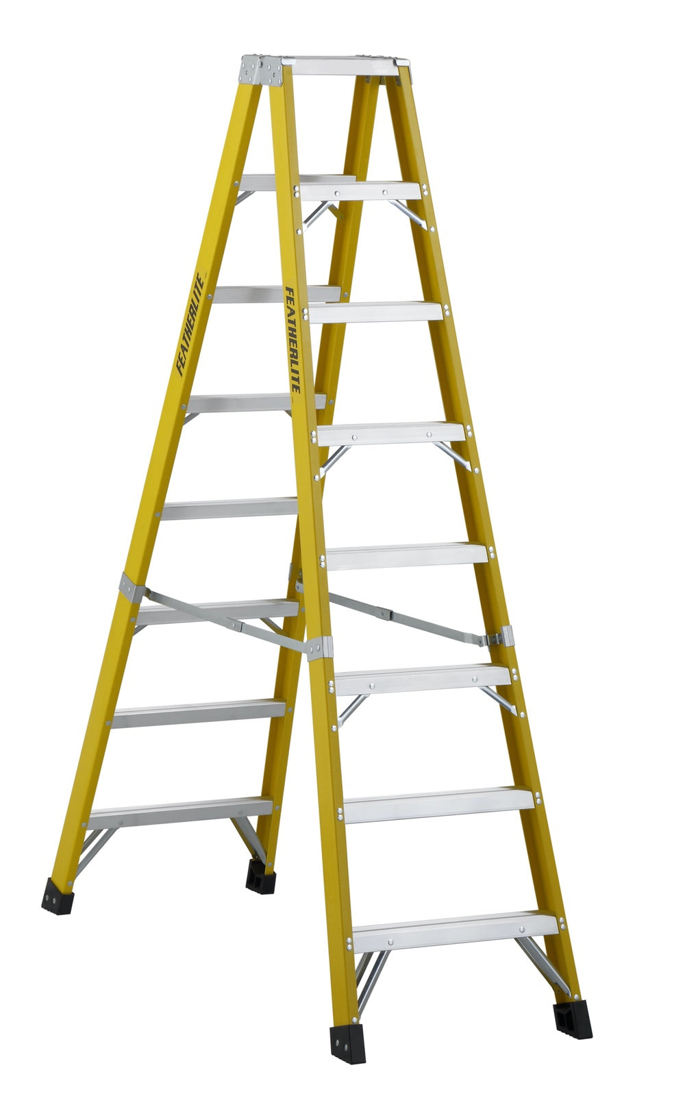 Featherlite 6608, 8′ EXTRA-HEAVY DUTY FIBERGLASS STEPLADDER DOUBLE ENTRY (IN-STORE PICKUP ONLY)