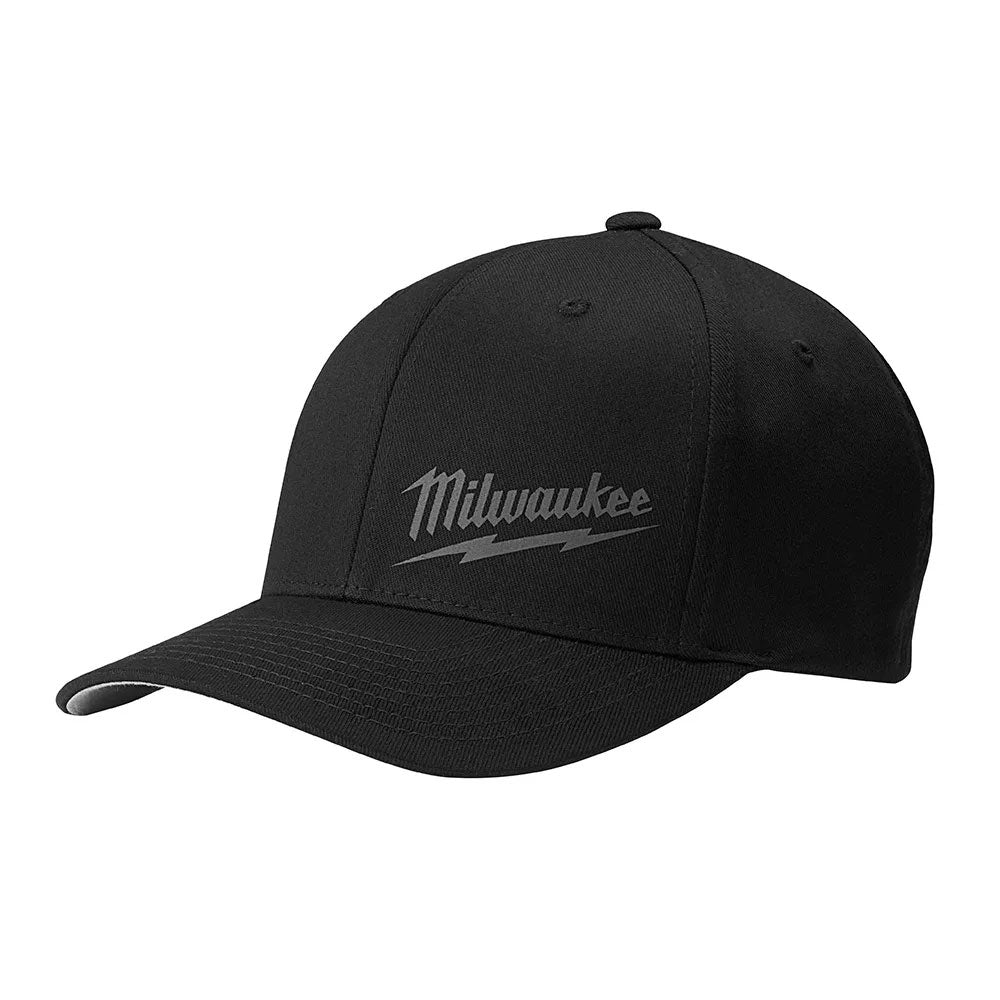 Milwaukee 504B, Flexfit Fitted Hat (Black) S/M