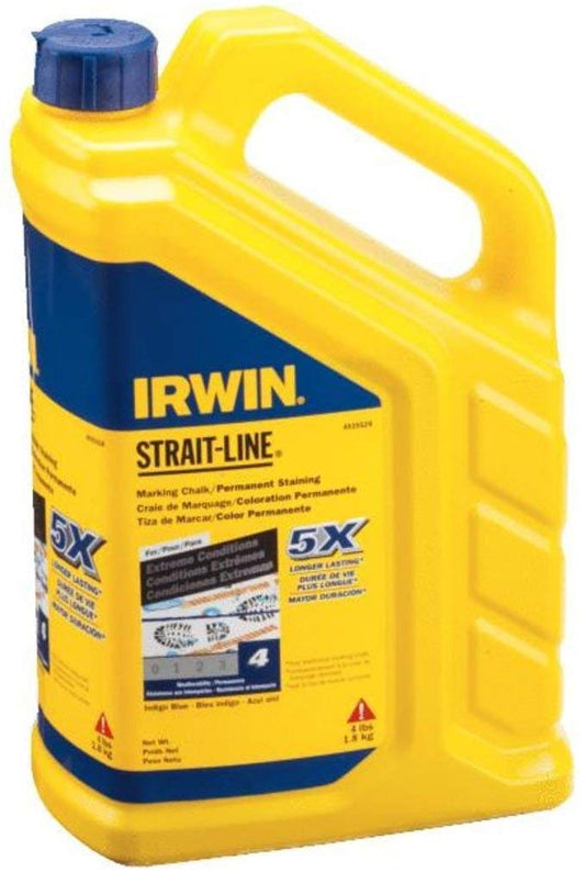 Irwin 4935524, Strait-Line Permanent Staining Chalk, Indigo Blue (4 lbs)