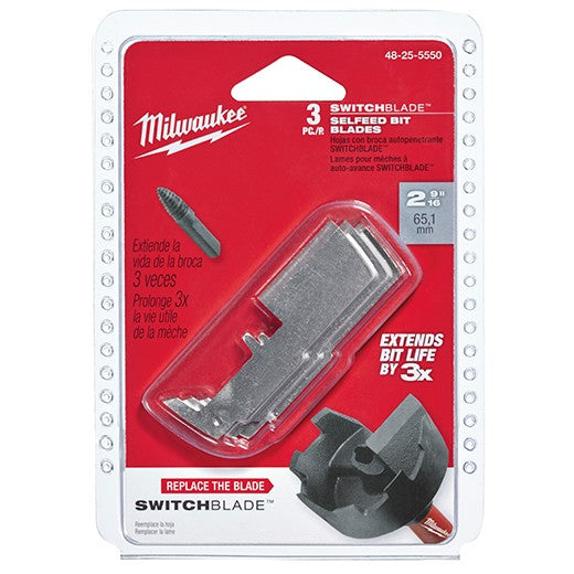 Milwaukee 48-25-5550, 2-9/16" SwitchBlade Replacement Blade (3/pkg)