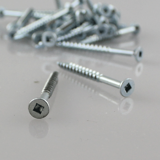 Eurofit 080134FH, #8 X1-3/4" Flat Head Screw #2 Square, Type 17,(1000/Box)