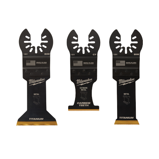 Milwaukee 49-10-9006, OPEN-LOK 3PC METAL CUTTING MULTI-TOOL BLADE VARIETY PACK